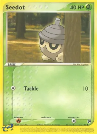 Seedot #77 · Sandstorm Pokémon card