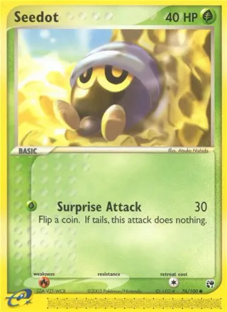 Seedot #76 · Sandstorm Pokémon card