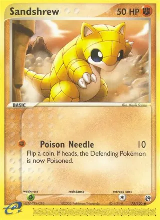 Sandshrew #75 · Sandstorm Pokémon card