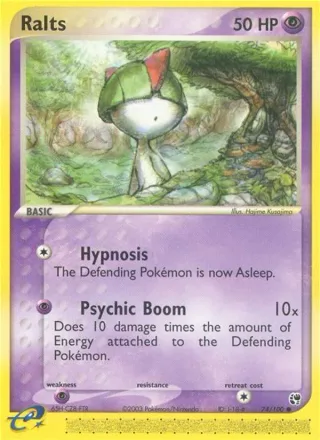 Ralts #74 · Sandstorm Pokémon card
