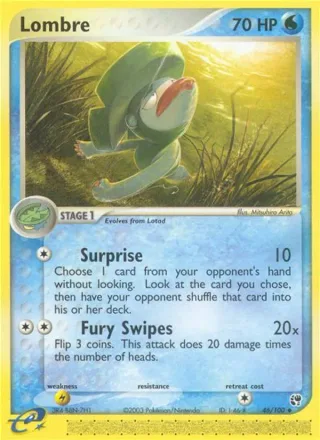 Lombre #46 · Sandstorm Pokémon card