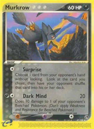 Murkrow #47 · Sandstorm Pokémon card