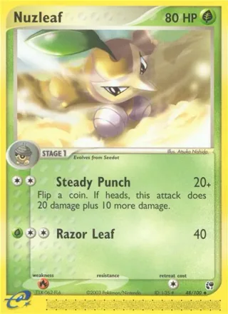 Nuzleaf #48 · Sandstorm Pokémon card