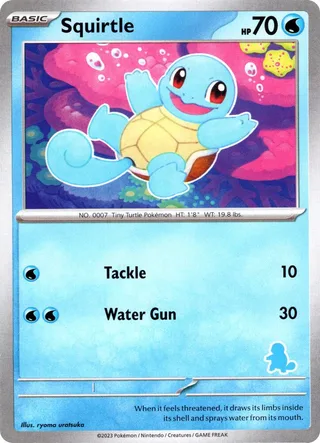 Squirtle #25 · My First Battle Pokémon card