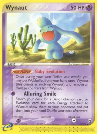 Wynaut #54 · Sandstorm Pokémon card