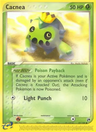 Cacnea #57 · Sandstorm Pokémon card