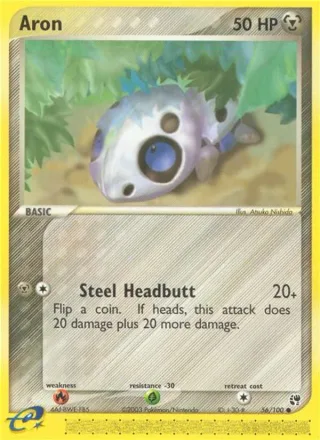 Aron #56 · Sandstorm Pokémon card