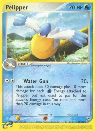 Pelipper #50 · Sandstorm Pokémon card