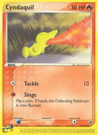 Cyndaquil #59 · Sandstorm Pokémon card