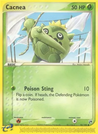 Cacnea #58 · Sandstorm Pokémon card
