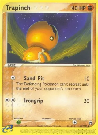 Trapinch #82 · Sandstorm Pokémon card