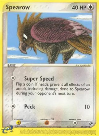 Spearow #81 · Sandstorm Pokémon card