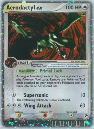 Aerodactyl ex #94 · Sandstorm Pokémon card