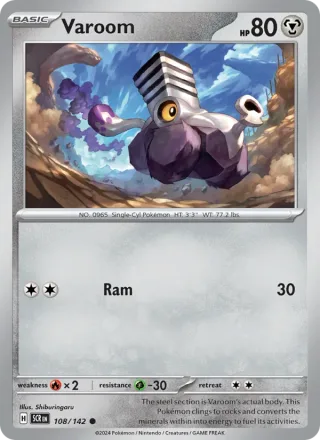 Varoom #108 · Stellar Crown Pokémon card