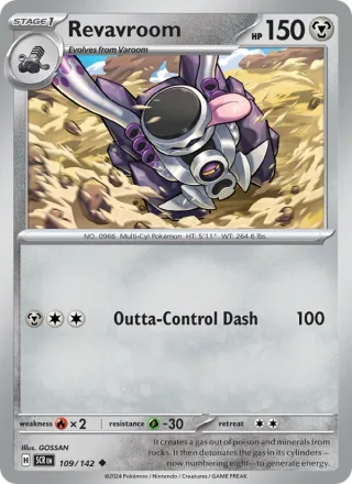 Revavroom #109 · Stellar Crown Pokémon card