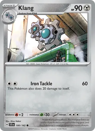 Klang #100 · Stellar Crown Pokémon card