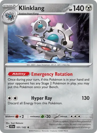 Klinklang #101 · Stellar Crown Pokémon card
