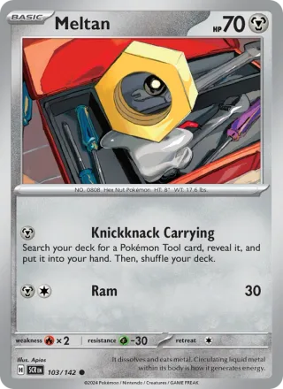 Meltan #103 · Stellar Crown Pokémon card