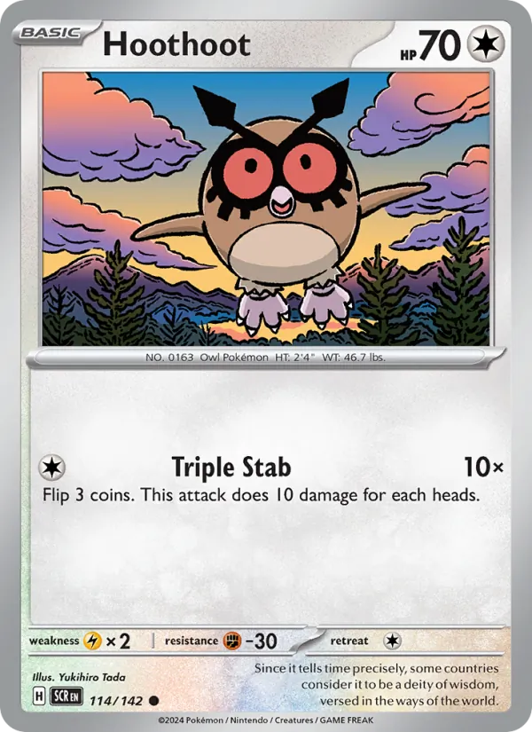 Hoothoot full card art