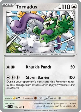 Tornadus #120 · Stellar Crown Pokémon card