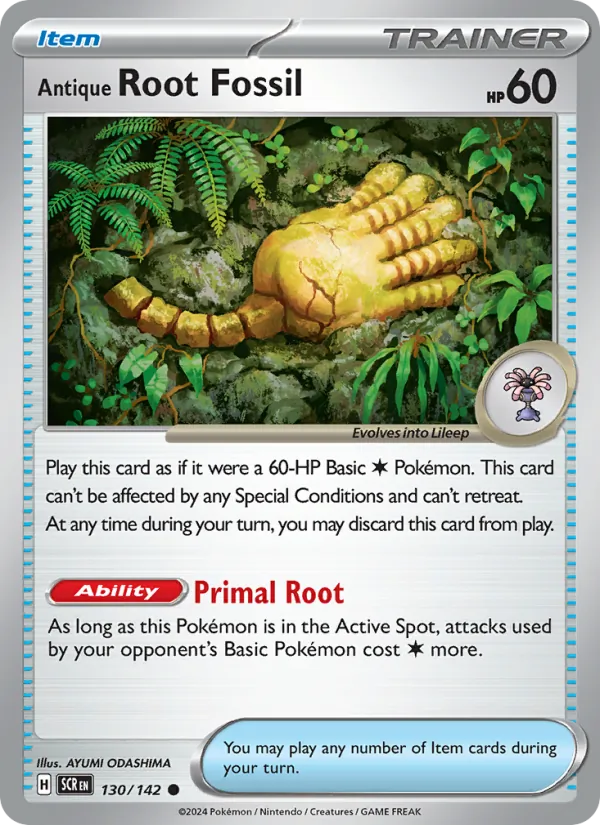 Antique Root Fossil full card art