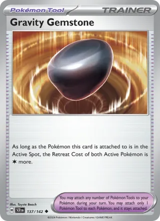 Gravity Gemstone #137 · Stellar Crown Pokémon card