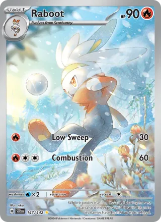 Raboot #147 · Stellar Crown Pokémon card