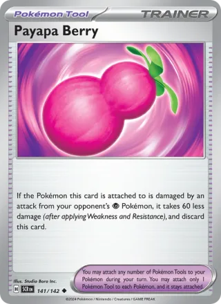 Payapa Berry #141 · Stellar Crown Pokémon card
