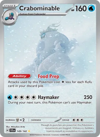 Crabominable #149 · Stellar Crown Pokémon card