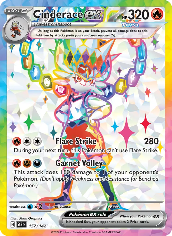 Cinderace ex full card art