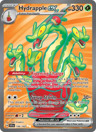 Hydrapple ex #156 · Stellar Crown Pokémon card