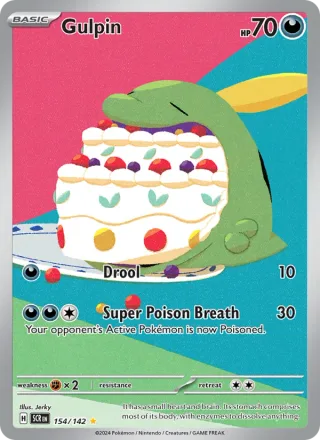 Gulpin #154 · Stellar Crown Pokémon card