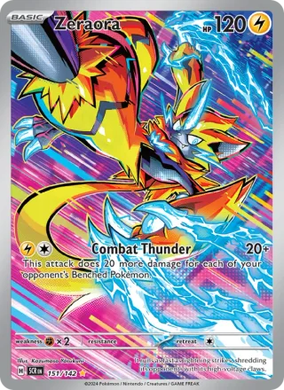 Zeraora #151 · Stellar Crown Pokémon card