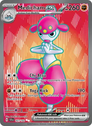 Medicham ex #161 · Stellar Crown Pokémon card