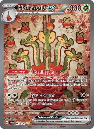 Hydrapple ex #167 · Stellar Crown Pokémon card