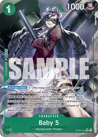 Baby 5 (Alternate Art) #OP05-034-alternate-art · Premium Booster -The Best- One Piece card