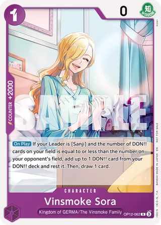 Vinsmoke Sora (Tournament Pack 2026 Vol. 1) #OP12-062-tournament-pack-2026-vol-1 · One Piece Promotion Cards One Piece card
