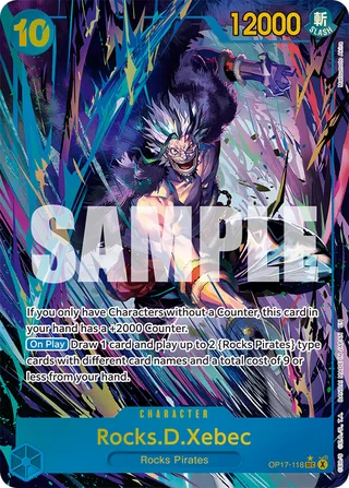 Rocks.D.Xebec (Alternate Art) #OP17-118-alternate-art · The World's Strongest Warriors One Piece card