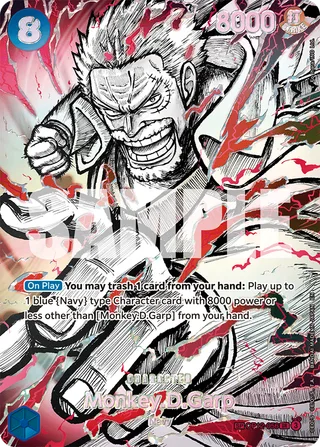 Monkey.D.Garp (SP) #OP12-056-sp · The World's Strongest Warriors One Piece card