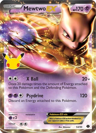 Mewtwo EX #CC022 · Celebrations Classic Collection Pokémon card
