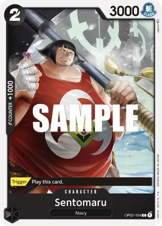 Sentomaru #OP02-104 · Paramount War Pre-Release Cards One Piece card