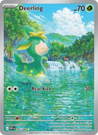 Deerling #091 · White Flare Pokémon card