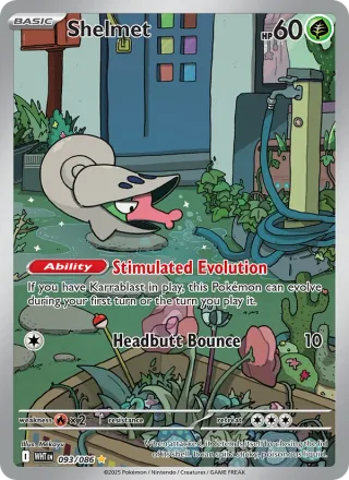 Shelmet #093 · White Flare Pokémon card