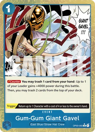 Gum-Gum Giant Gavel (Premium Card Collection -Best Selection Vol. 2-) #OP03-055-premium-card-collection-best-selection-vol-2 · One Piece Promotion Cards One Piece card