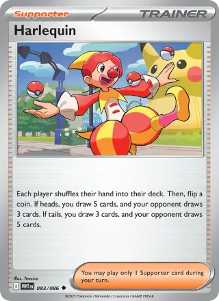 Harlequin #083 · White Flare Pokémon card