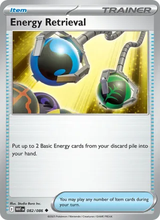 Energy Retrieval #082 · White Flare Pokémon card