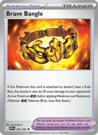 Brave Bangle #080 · White Flare Pokémon card