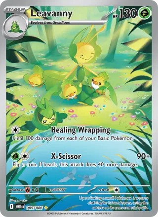 Leavanny #089 · White Flare Pokémon card