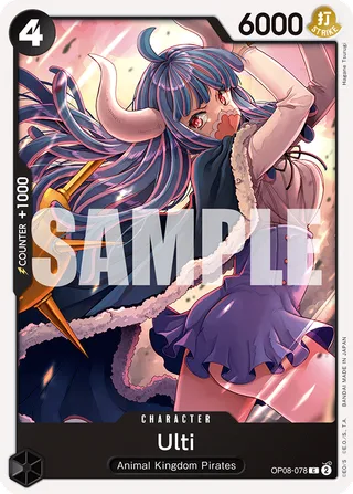 Ulti #OP08-078 · Two Legends Pre-Release Cards One Piece card