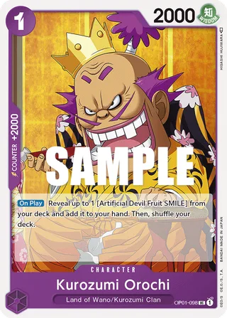 Kurozumi Orochi #OP01-098 · Romance Dawn One Piece card